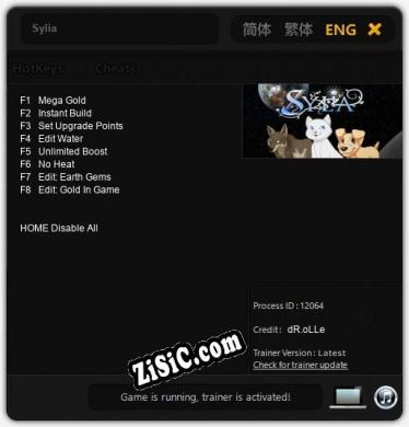 Sylia: Трейнер +8 [v1.2]