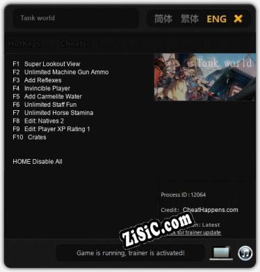 Tank world: Читы, Трейнер +10 [CheatHappens.com]