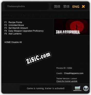 Thalassophobia: Трейнер +5 [v1.2]