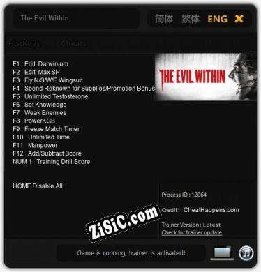 The Evil Within: Трейнер +13 [v1.1]