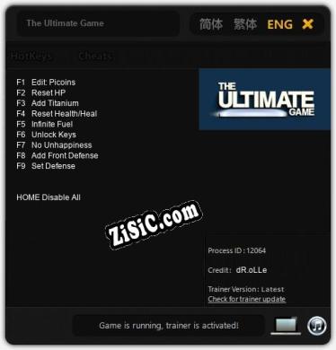 The Ultimate Game: Читы, Трейнер +9 [dR.oLLe]