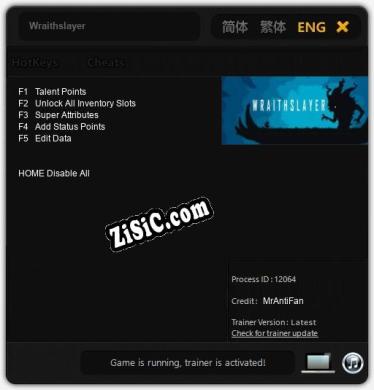 Wraithslayer: Читы, Трейнер +5 [MrAntiFan]