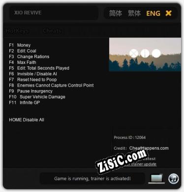 XIO REVIVE: Трейнер +11 [v1.5]